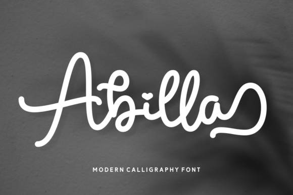 Abilla: A Modern Calligraphy Font for Elegant Branding