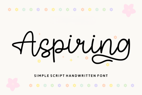 Aspiring: A Charming Script Font for Creative Web Design