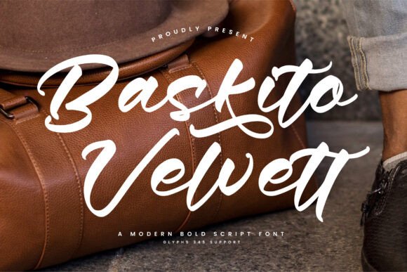 Baskito Velvett: A Modern Bold Script Font for Editorial Design