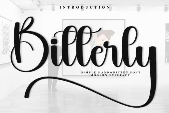 Bitterly Font: A Handwritten Typeface for Editorial Design