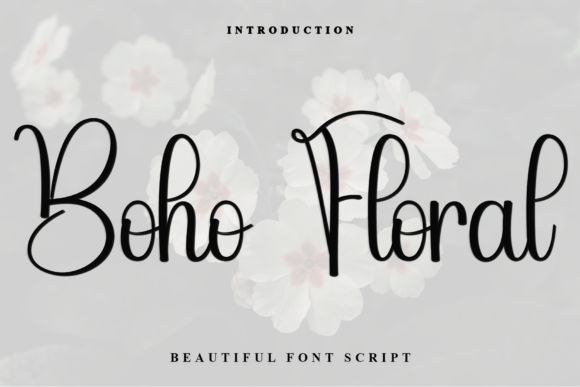 Boho Floral Font: A Warm Typeface for Small Business Branding
