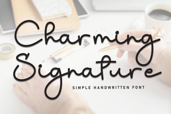 Charming Signature: A Handwritten Font for Makers