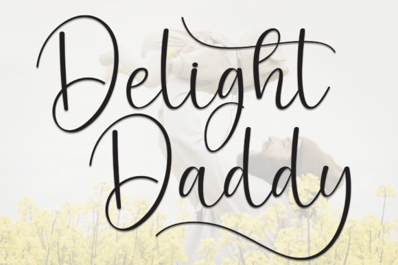 Delight Daddy: A Graceful Script Font for Elegant Web Design