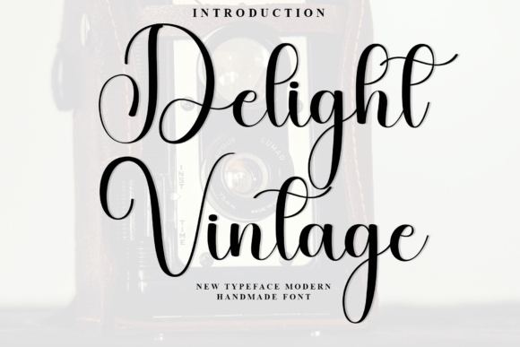 Delight Vintage: A Festive Font for Web Design