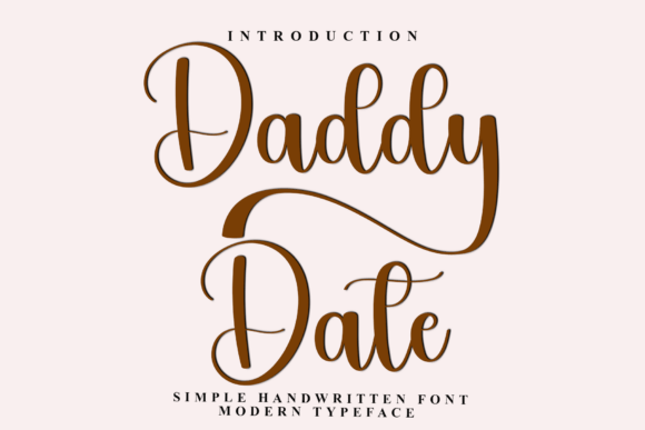 Discover Daddy Date: A Handwritten Font for Editorial Charm