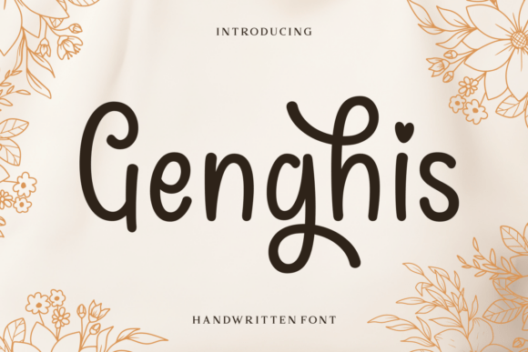 Discover Genghis: A Charming Handwritten Font for Editorial Design