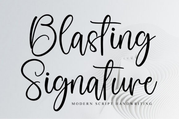 Elevate Your Web Design with Blasting Signature Font