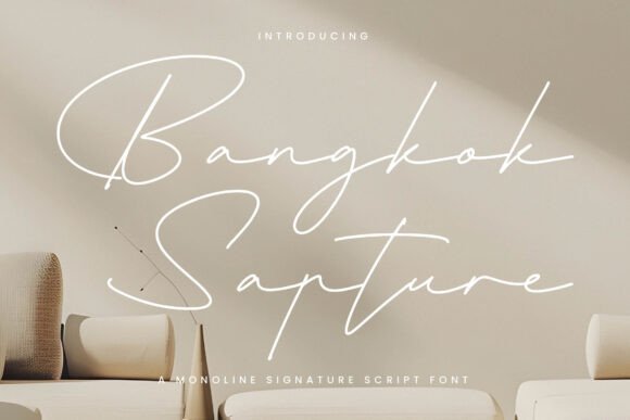 Enhance Your Brand with Bangkok Sapture Font
