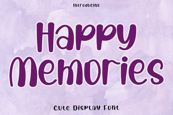 Happy Memories: A Charming Script Font for Crafters