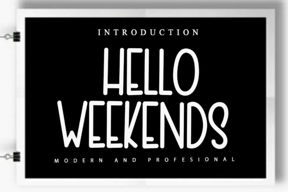 Hello Weekends: A Script Font for Modern Design