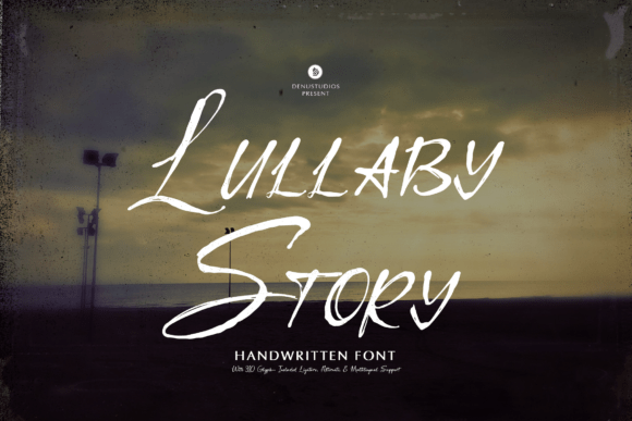 Lullaby Story Font: A Handwritten Typeface for Branding