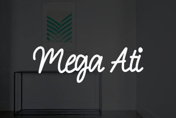 Meet Mega Ati: A Versatile Script Font for Creative Branding