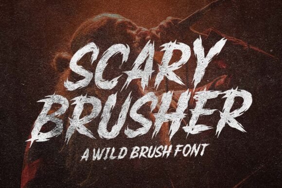 Scary Brusher: A Wild Brush Font for Bold Web Design