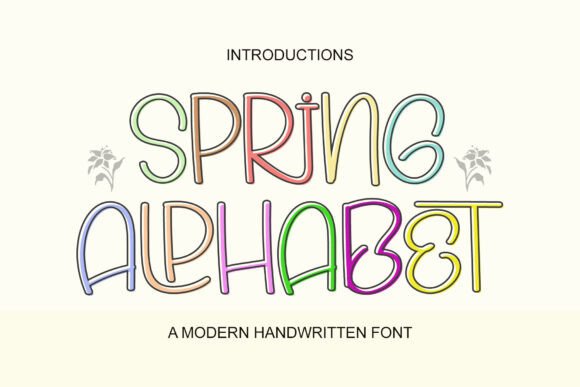 Spring Alphabet: A Charming Font for Bold Web Designs