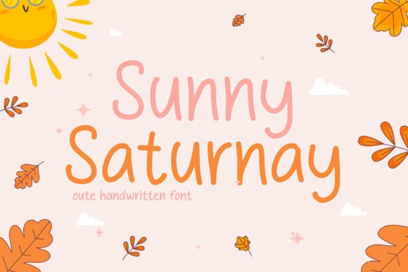 Sunny Saturnay Font: Cheerful Script for Makers