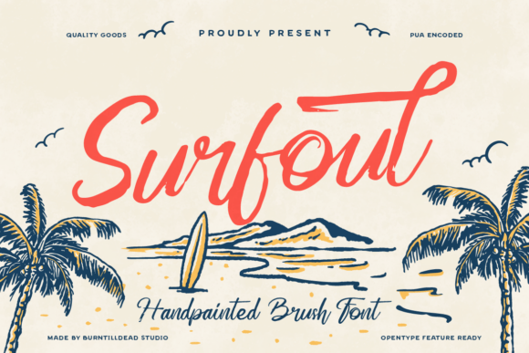 Surfoul: A Hand-Painted Font for Creative Crafters