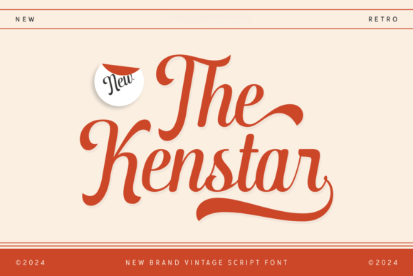 The Kenstar: A Bold and Stylish Vintage Script Font