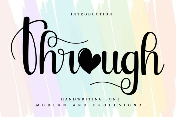 Through: A Charming Cursive Font for Engaging Campaigns