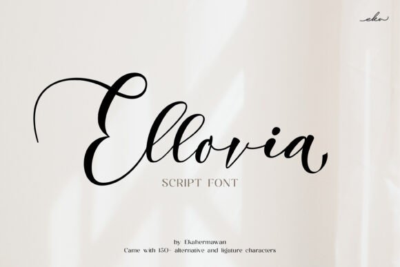 Transform Your Brand with Ellovia: A Stylish Script Font