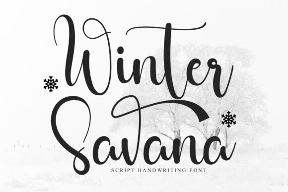 Winter Savana: A Graceful Script Font for Elegant Branding